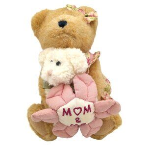 Momma Bearlove Baby Boyds Teddy Plush 10" Vintage Stuffed Animal Mother's Day